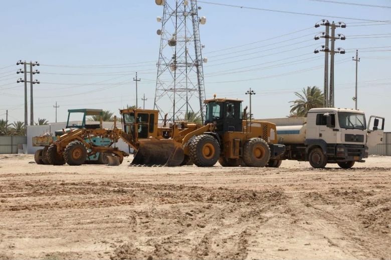 مستشفى قضاء الجدول الغربي قيد الإنشاء في كربلاء.
