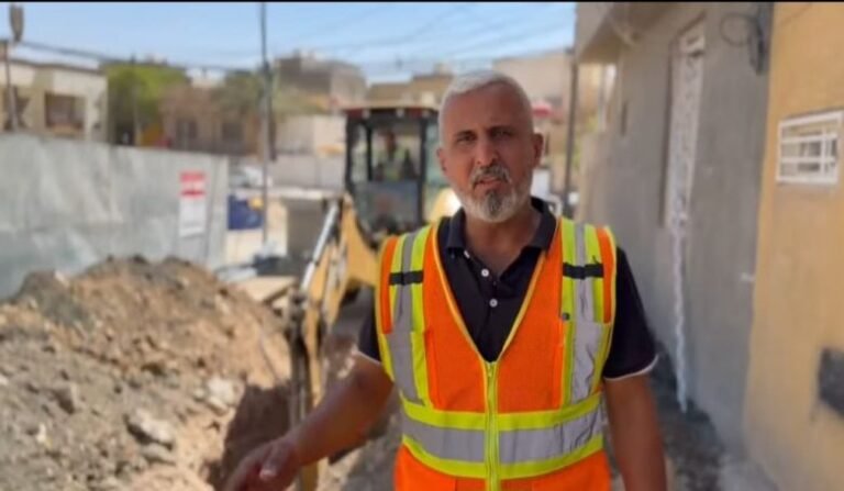 مجاري كربلاء تنفذ خطاً جديداً لمعالجة اختناقات الصرف الصحي في منطقة الجمعية