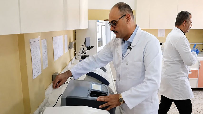مختبر لمعالجة المياه في دعم الزراعة